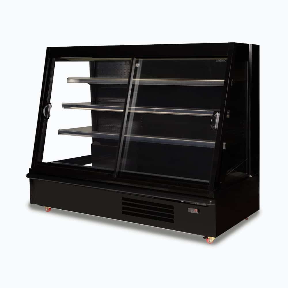 Bromic Semi Vertical Display Fridge - 2500mm - 4 Doors - Sliding SVM2500SD-NR