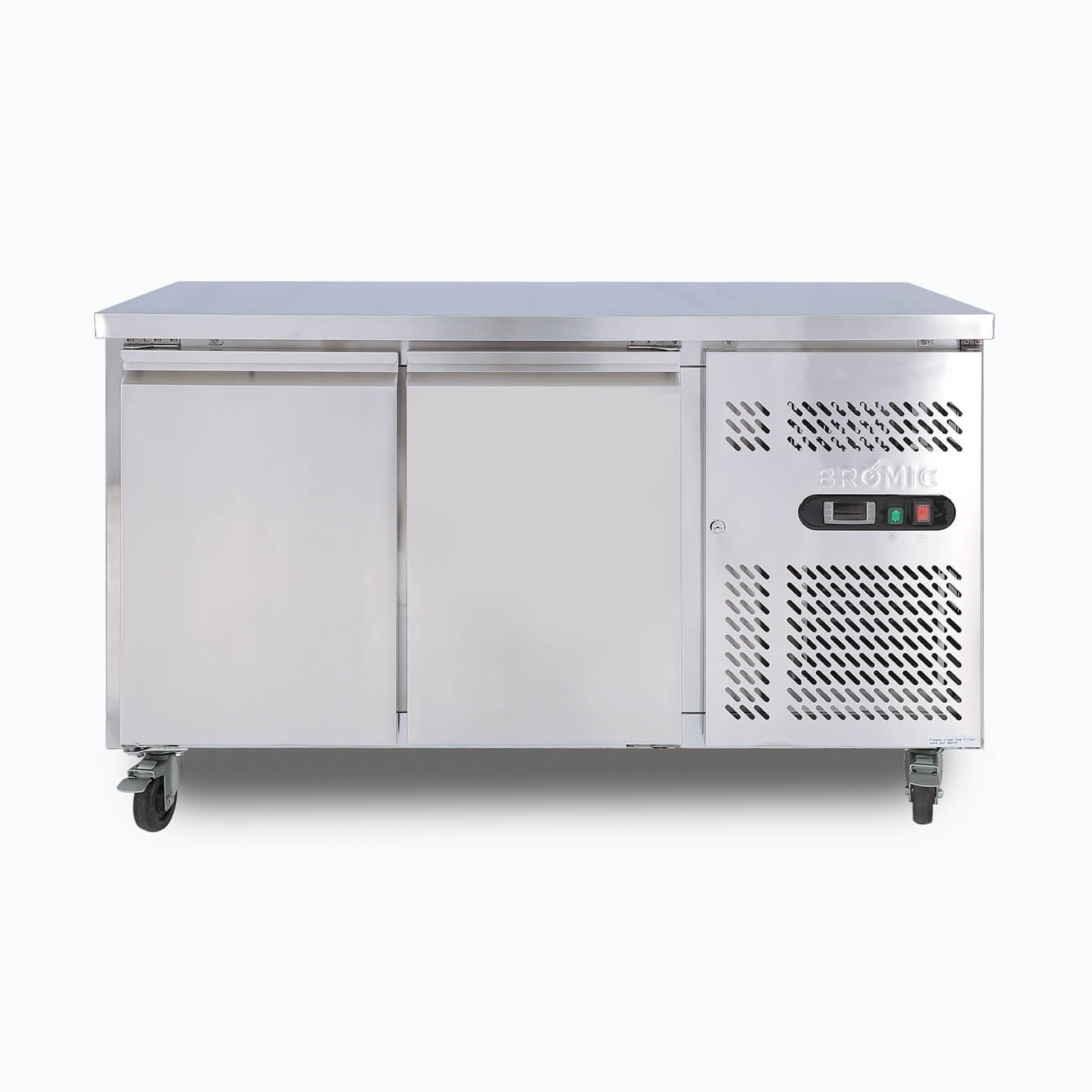 Bromic Under Bench Freezer - 282L - 2 Doors - Stainless Steel UBF1360SD-NR