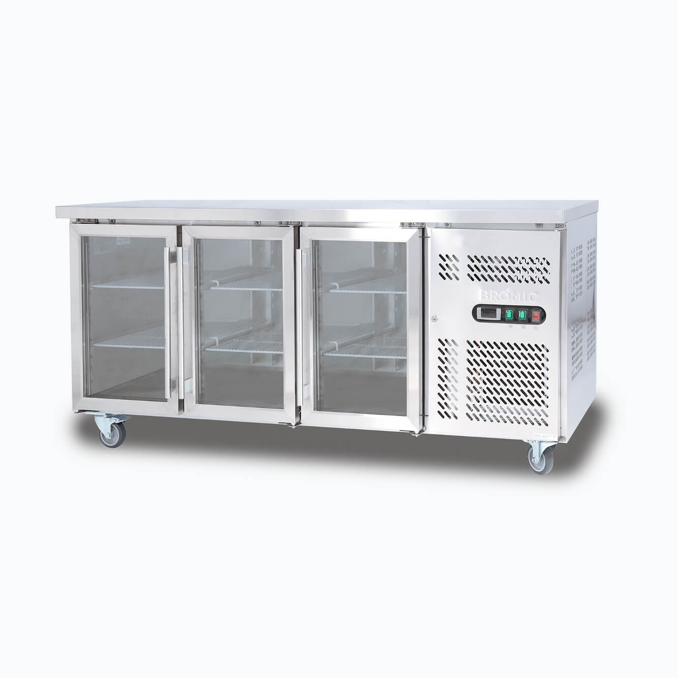 Bromic Under Bench Display Fridge - 417L - 3 Doors - Glass UBC1795GD-NR