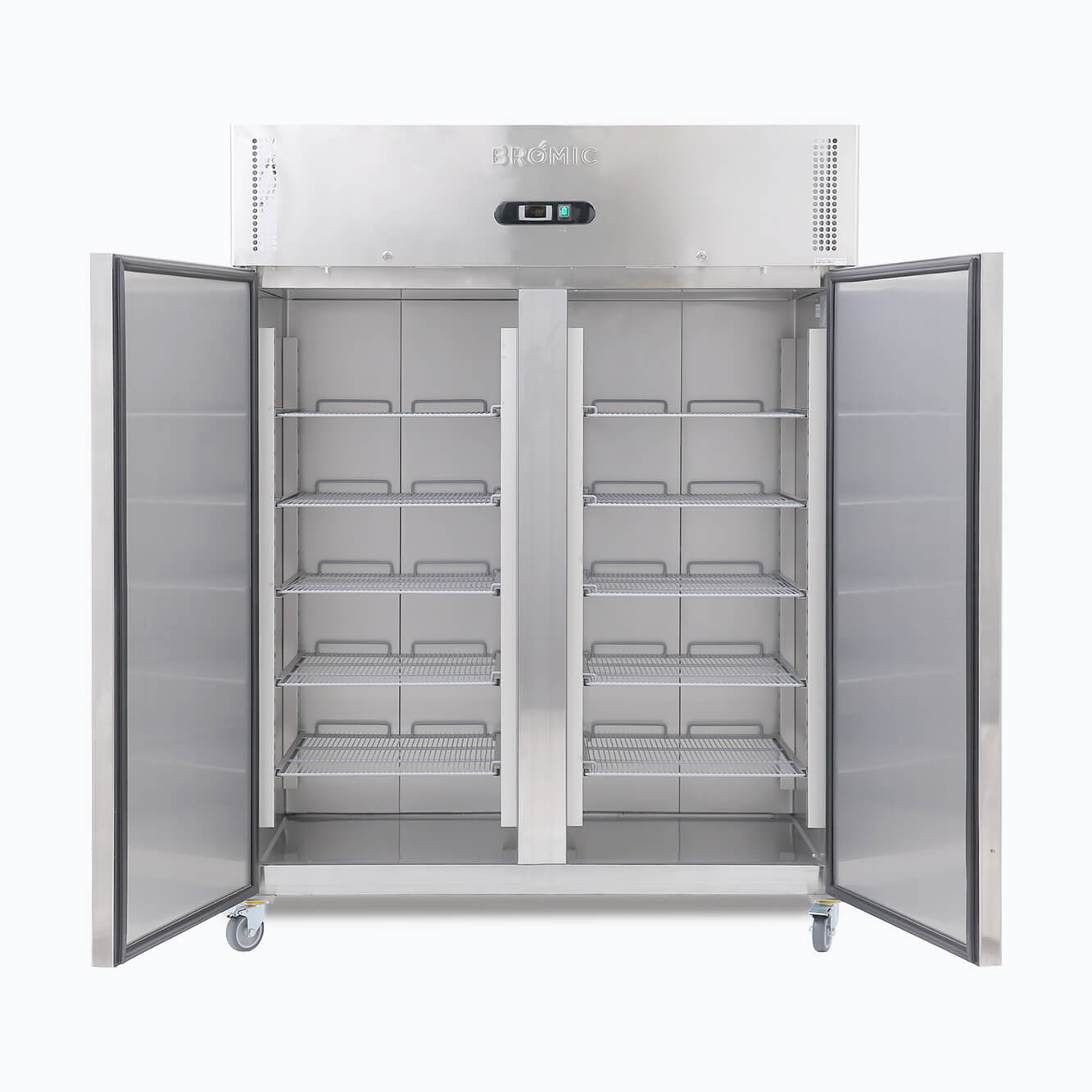 Bromic Upright Fridge - 1300L - 2 Doors - Stainless Steel UC1300SD-NR