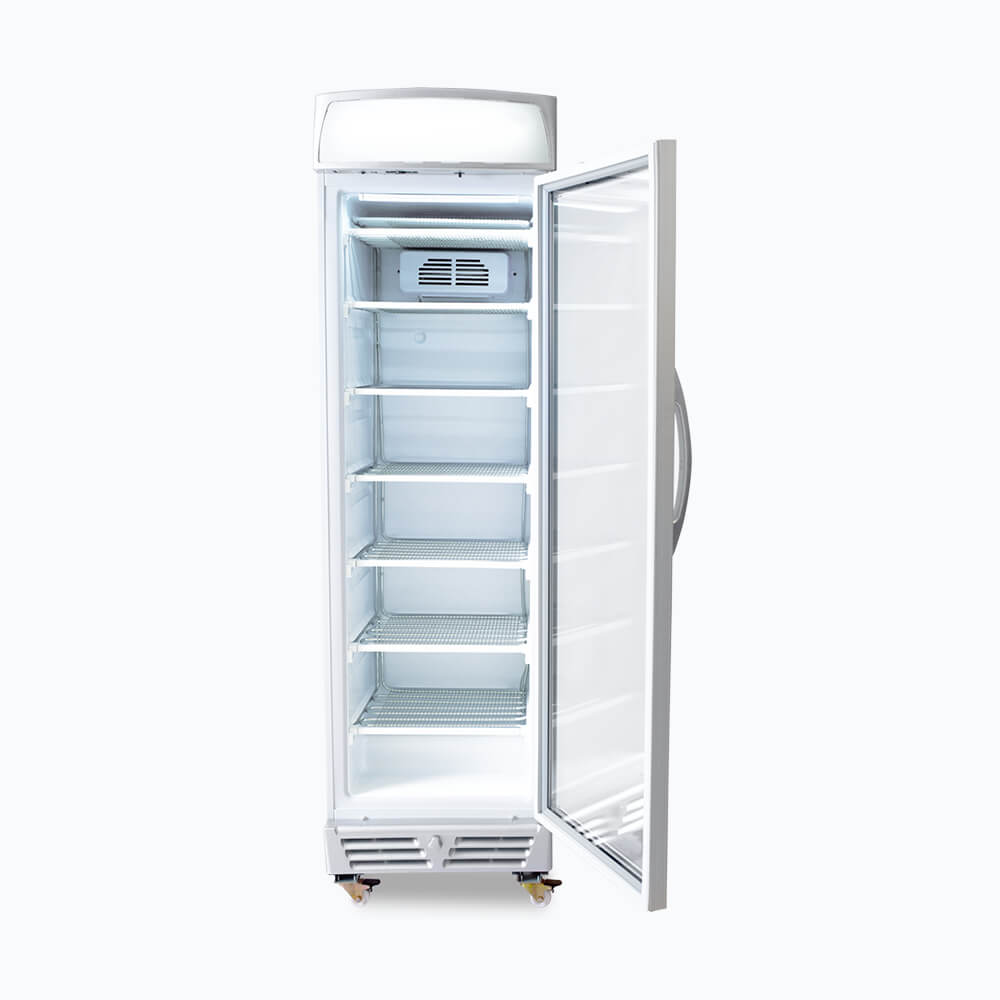 Bromic Upright Display Freezer - 300L - 1 Door - Flat Glass - Lightbox UF0374LS-NR