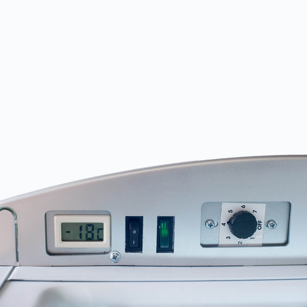 Bromic Upright Display Freezer - 300L - 1 Door - Flat Glass - Lightbox UF0374LS-NR