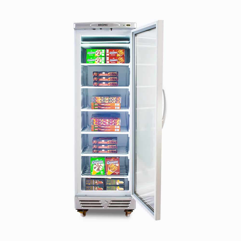 Bromic Upright Display Freezer - 300L - 1 Door - Flat Glass UF0374S-NR