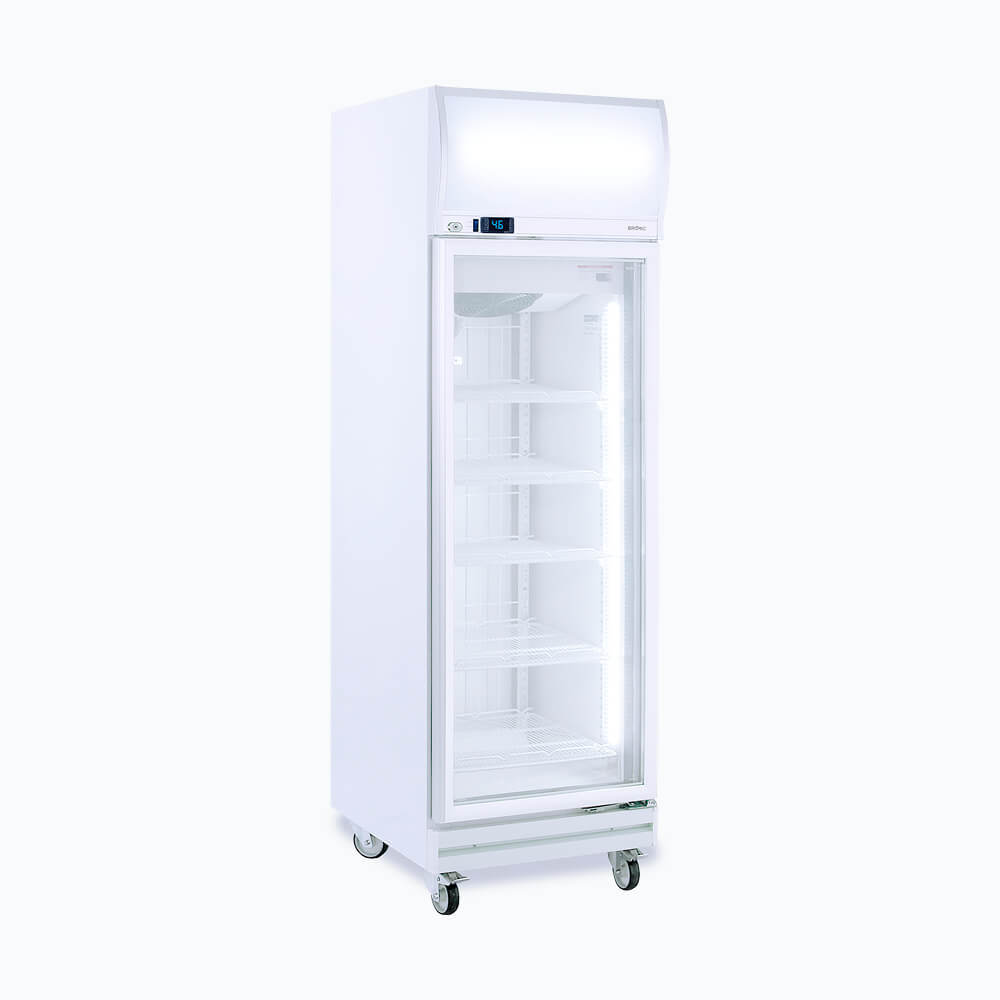 Bromic Upright Display Freezer - 444L - 1 Door - Flat Glass - Lightbox UF0500LF