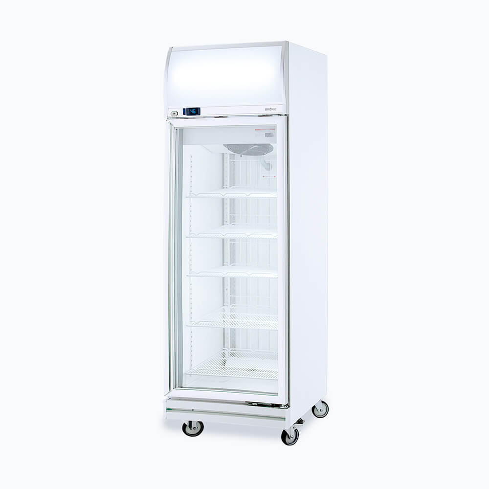 Bromic Upright Display Freezer - 444L - 1 Door - Flat Glass - Lightbox UF0500LF