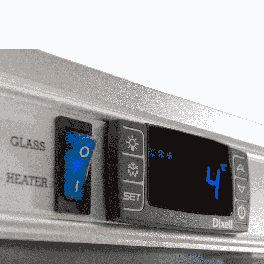 Bromic Upright Display Fridge - 444L - 1 Door - Flat Glass - Lightbox GD0500LF