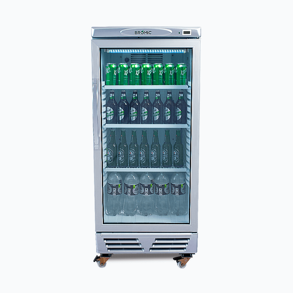 Bromic Upright Display Fridge - 215L - 1 Door - Flat Glass GM0220-NR