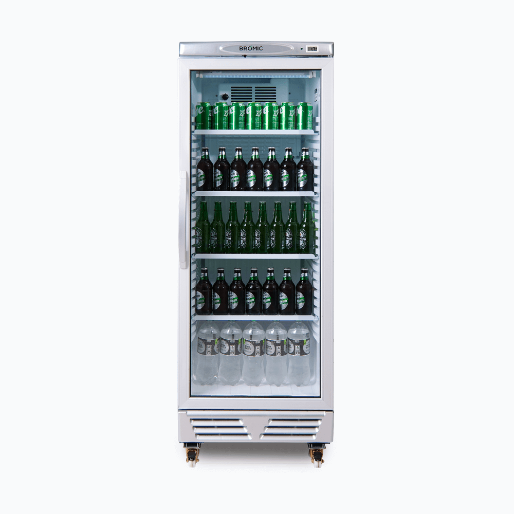 Bromic Upright Display Fridge - 290L - 1 Door - Flat Glass GM0300-NR