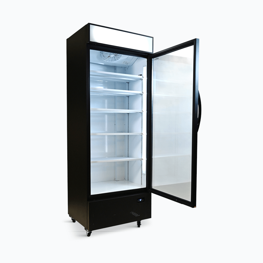 Bromic Upright Display Fridge - 659L - 1 Door - Flat Glass - Lightbox GM0690LB