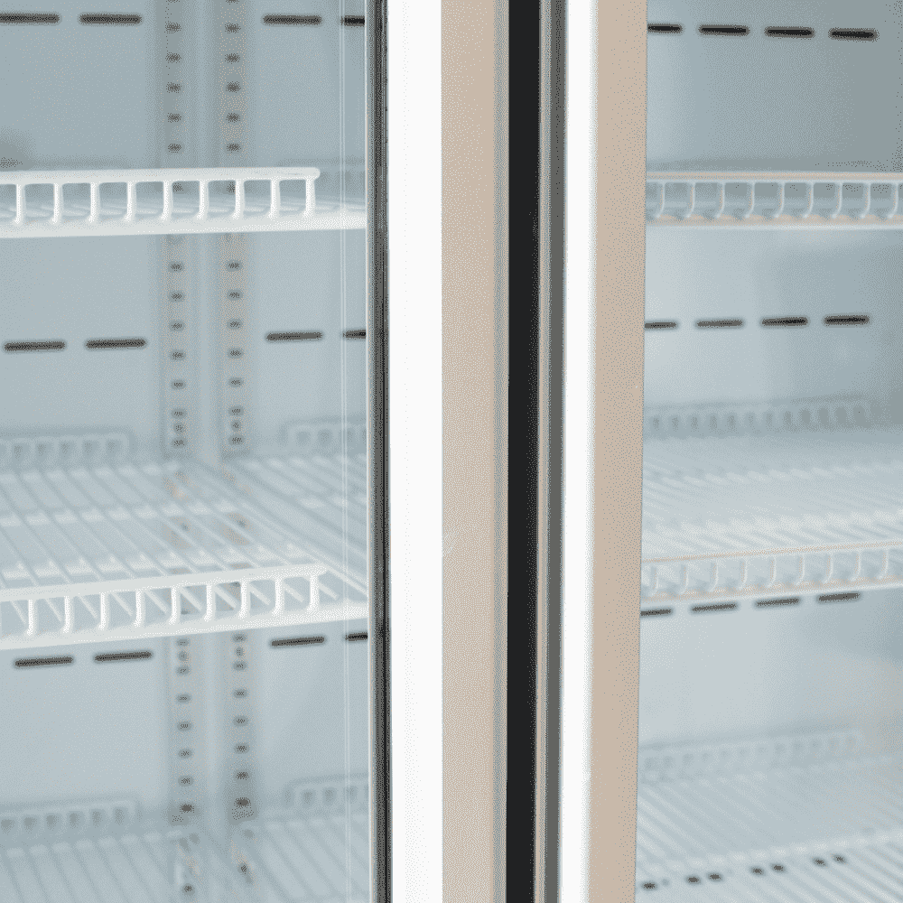 Bromic Upright Display Fridge - 960L - 2 Doors - Flat Glass - Cassette - White GM1000LWCAS