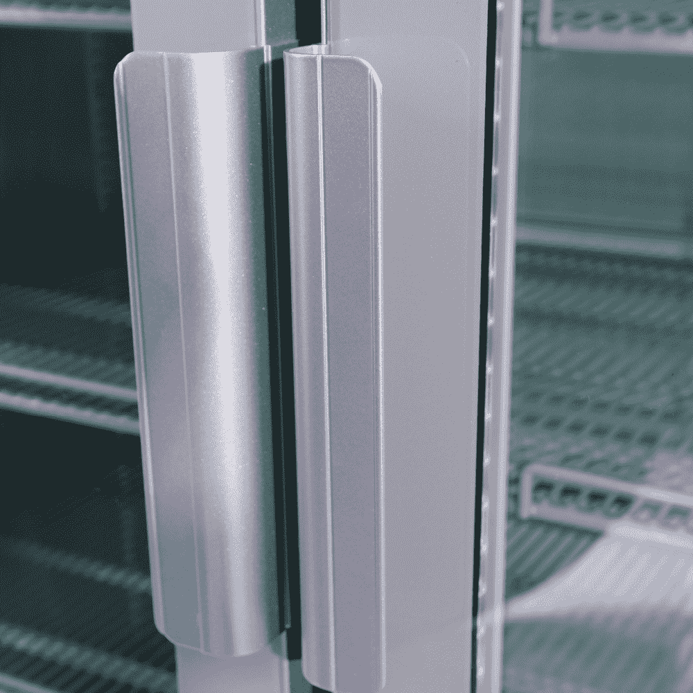 Bromic Upright Display Fridge - 1082L - 2 Door - Flat Glass - Lightbox - Silver GM1100LS-NR