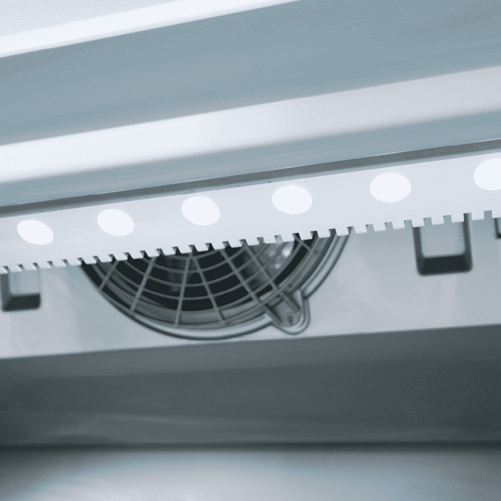 Bromic Upright Display Fridge - 1082L - 2 Door - Flat Glass - Lightbox - Silver GM1100LS-NR