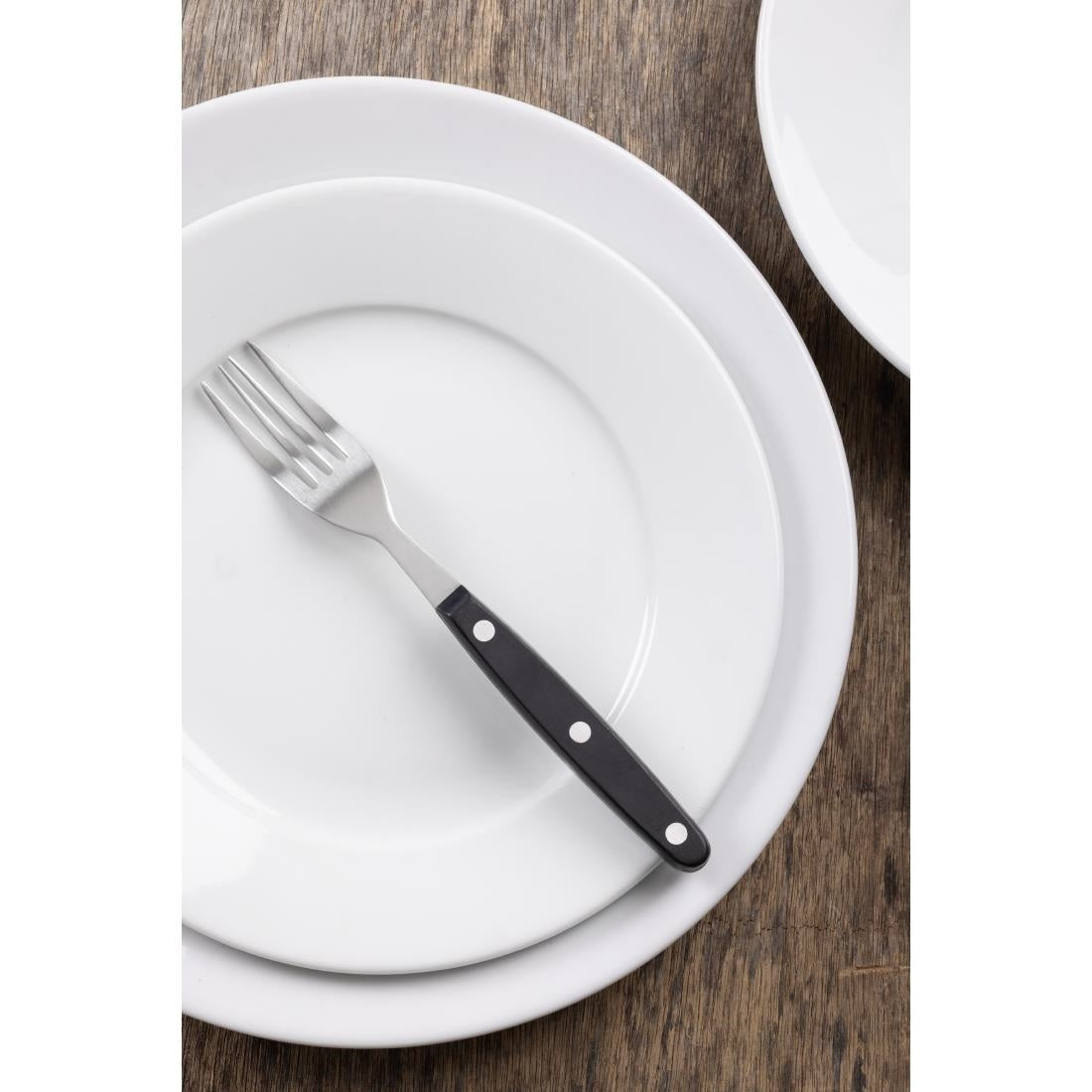 Olympia Steak Fork Black Handle (12 Pack) - C135