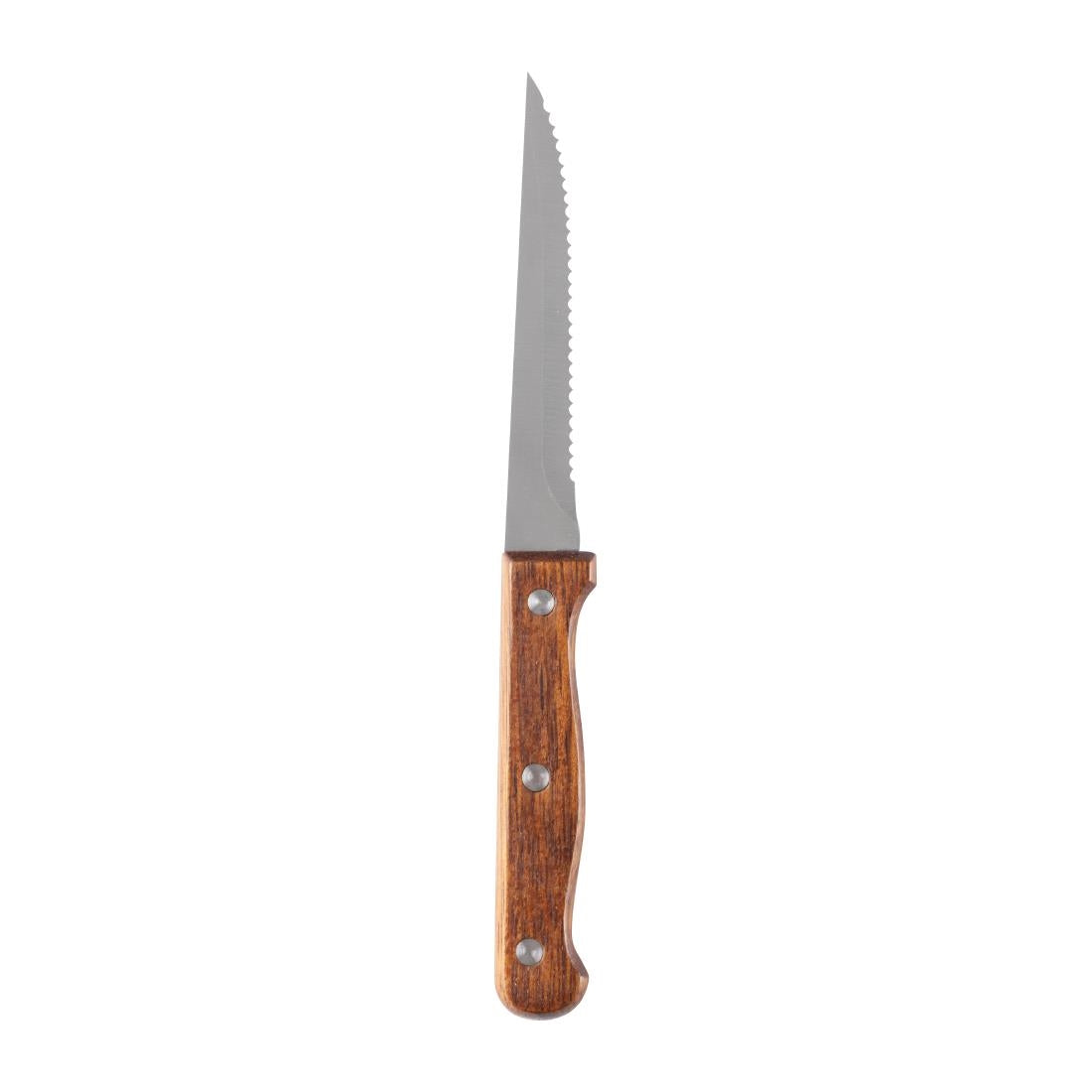 Olympia Steak Knife Wooden Handle (12 Pack) - C136