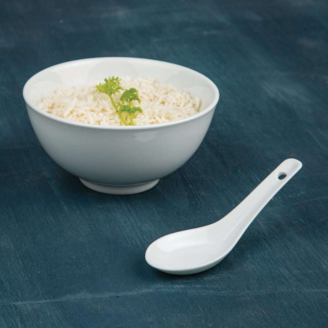 Olympia Whiteware Rice Spoons 130mm (24 Pack) - C325