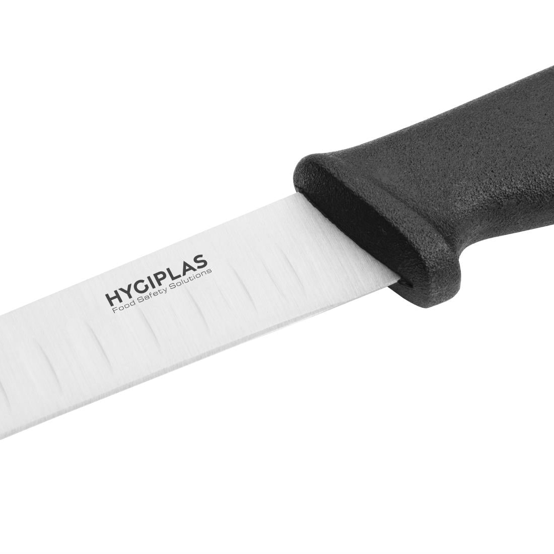 Hygiplas Scalloped Utility Knife Black 125mm - C420