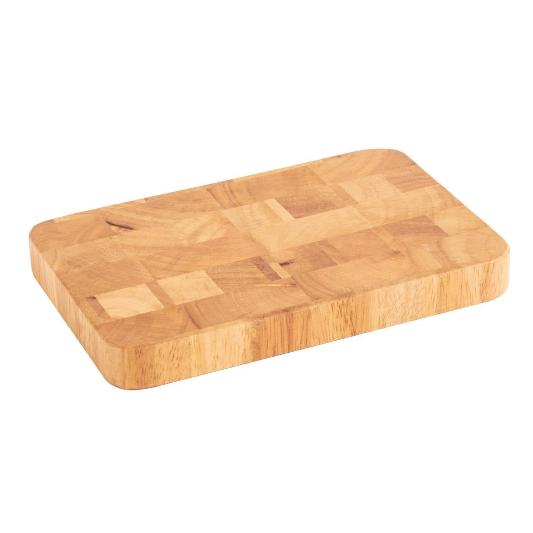 Vogue Small Rectangular Wooden Chopping Board 25x230x150mm - C461