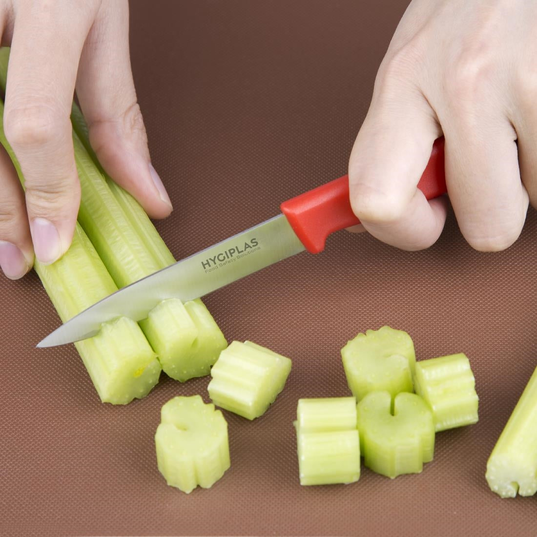 Hygiplas Paring Knife Red 75mm - C542