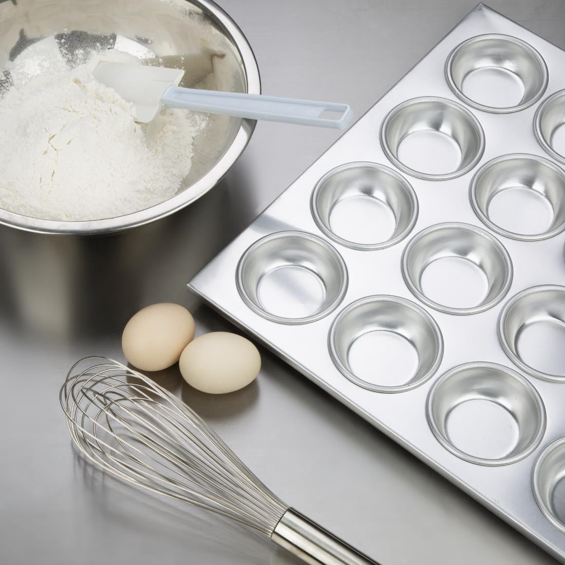 Vogue Aluminium 24 Cup Muffin Tray - C563