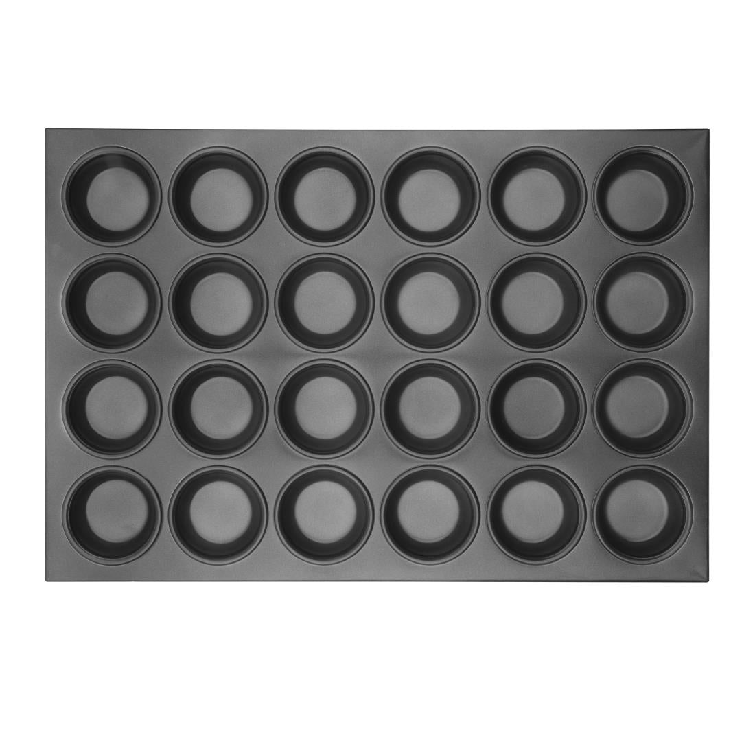Vogue Aluminium Non Stick 24 Cup Muffin Tray - C564