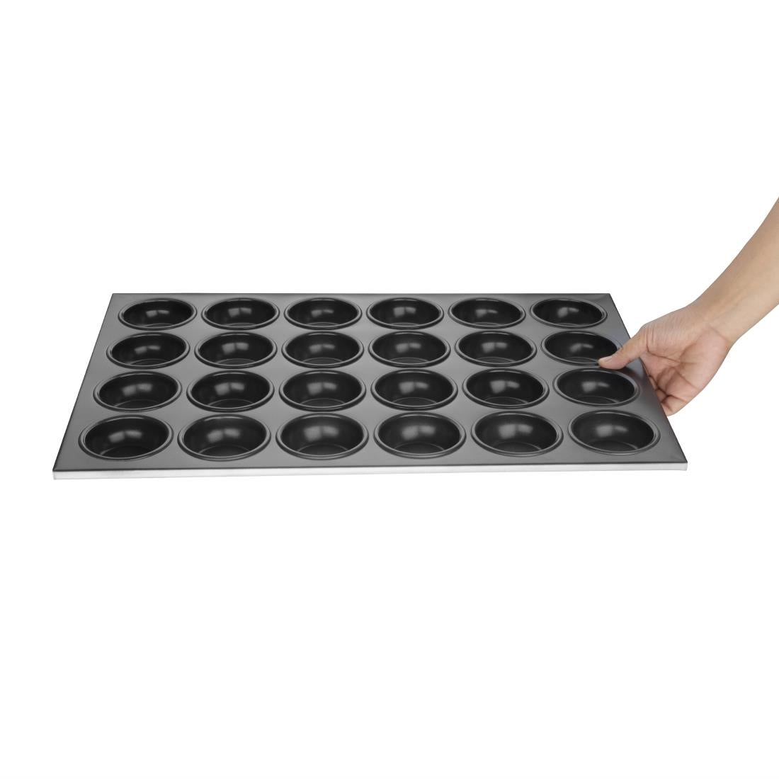 Vogue Aluminium Non Stick 24 Cup Muffin Tray - C564