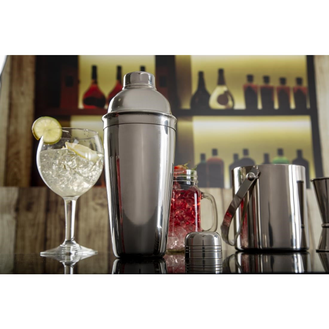 Olympia 3-Piece Cobbler Cocktail Shaker - C581