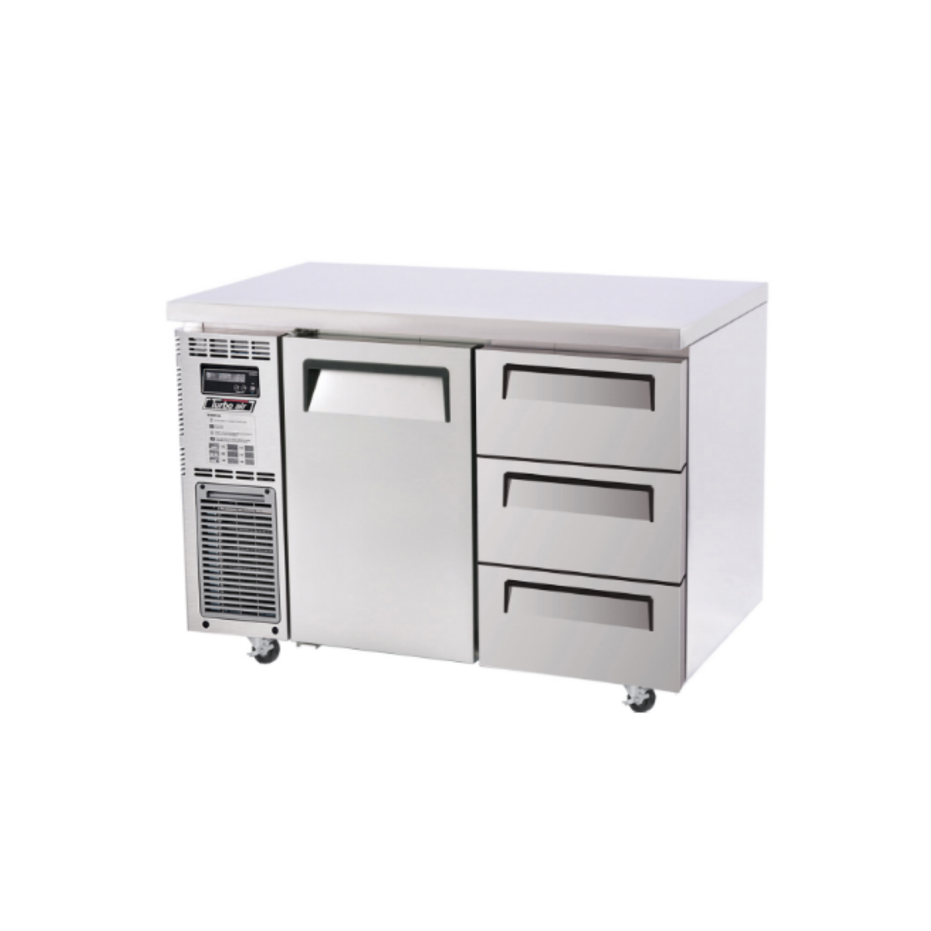 Turbo Air Undercounter 1 Door 3 Drawer Freezer KUF12-3D-3-N