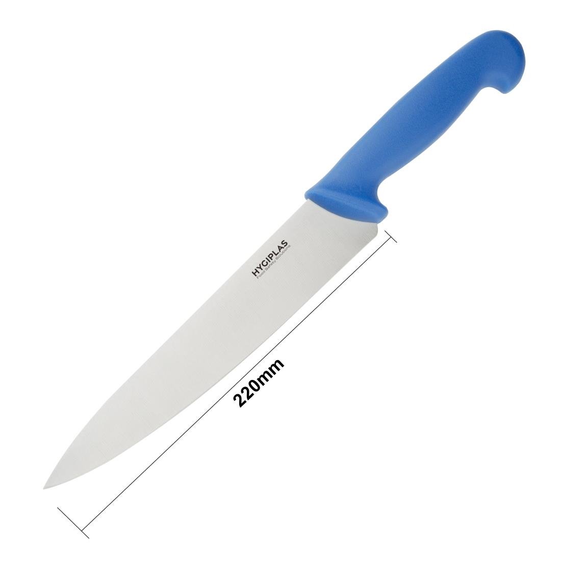 Hygiplas Chefs Knife Blue 216mm - C851
