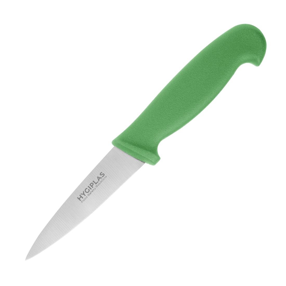Hygiplas Paring Knife Green 90mm - C866