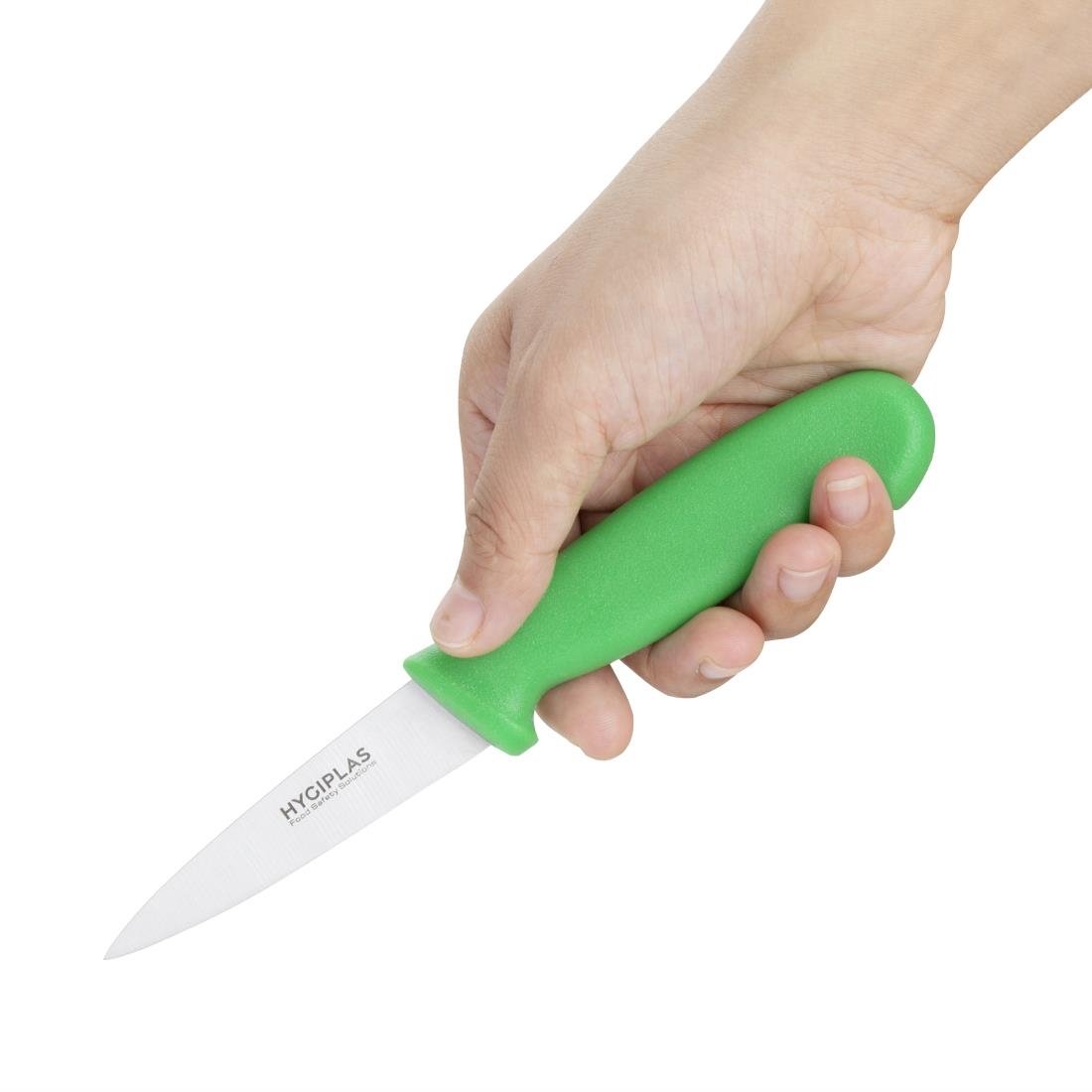 Hygiplas Paring Knife Green 90mm - C866