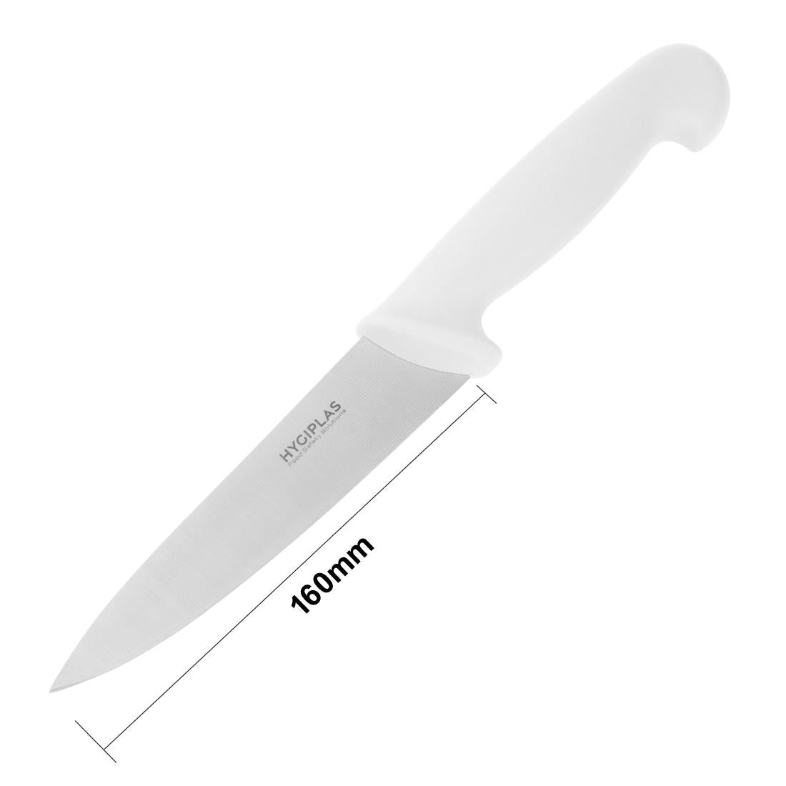 Hygiplas Chefs Knife White 160mm - C871