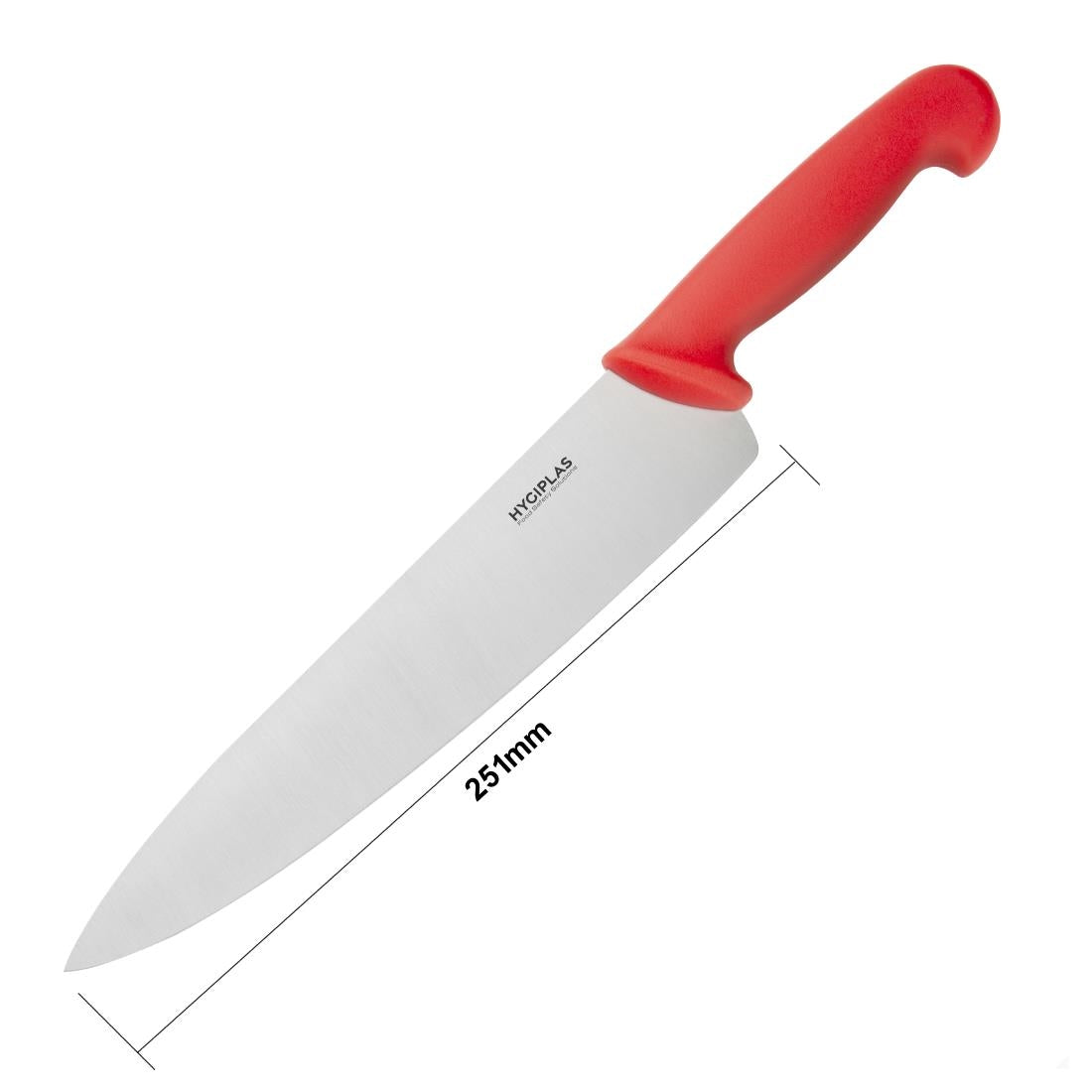 Hygiplas Chefs Knife Red 255mm - C886