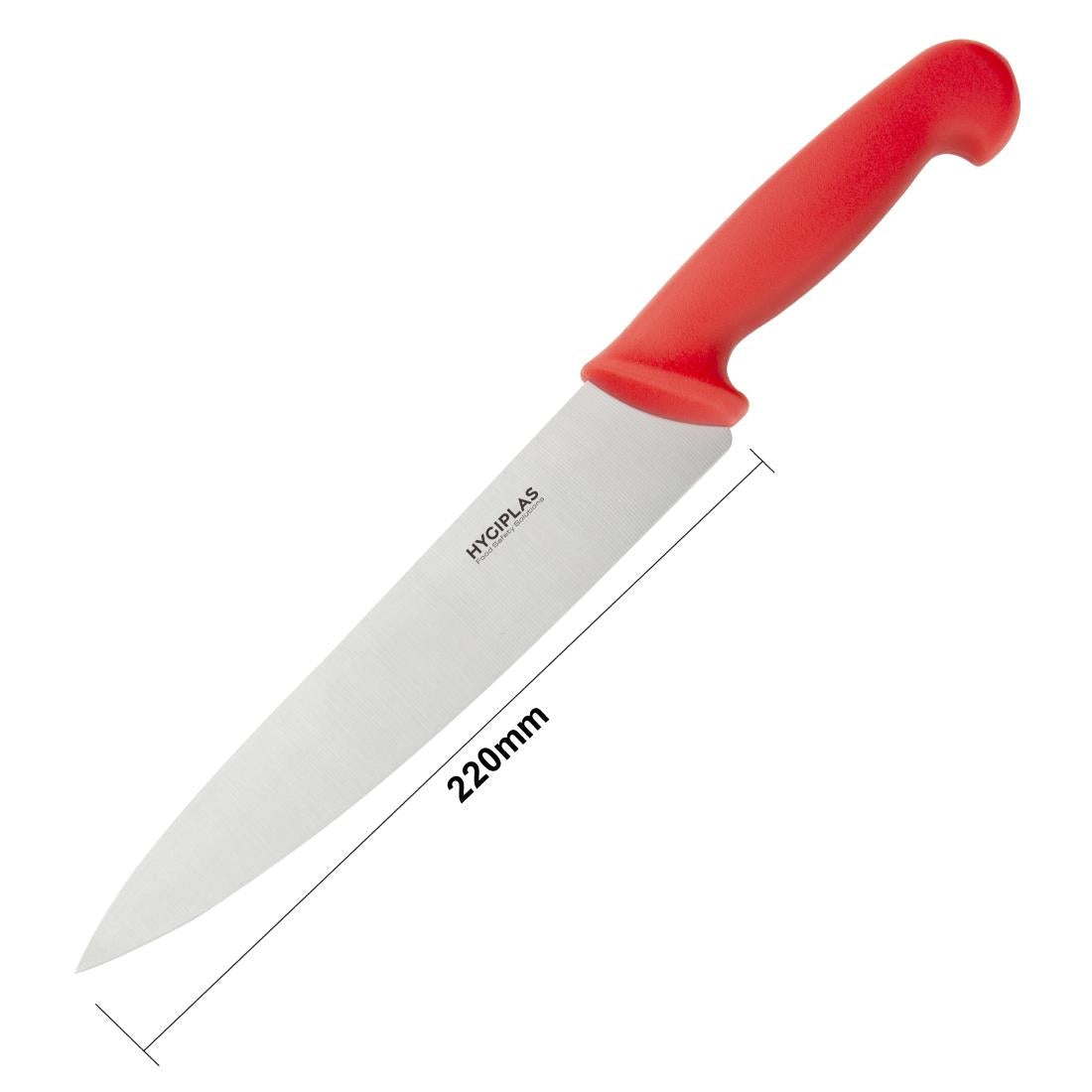 Hygiplas Chefs Knife Red 216mm - C895