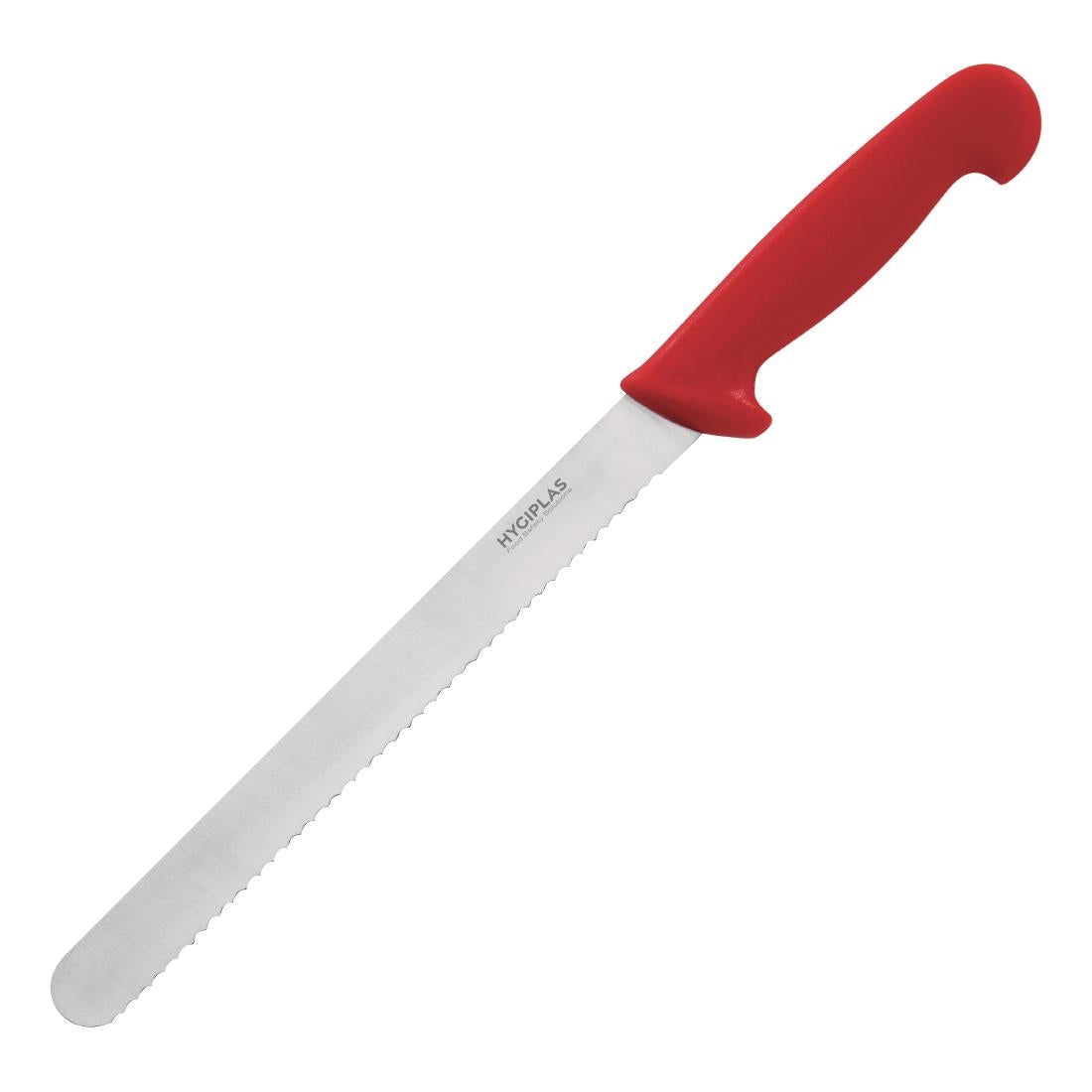 Hygiplas Serrated Slicer Red 255mm - C897