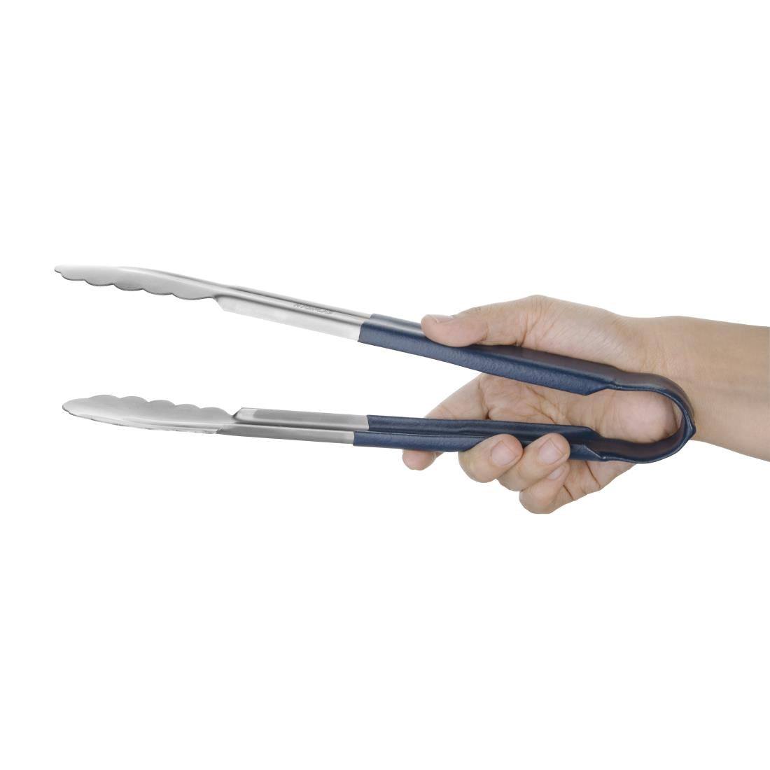 Hygiplas Colour Coded Blue Serving Tongs 300mm - CB156