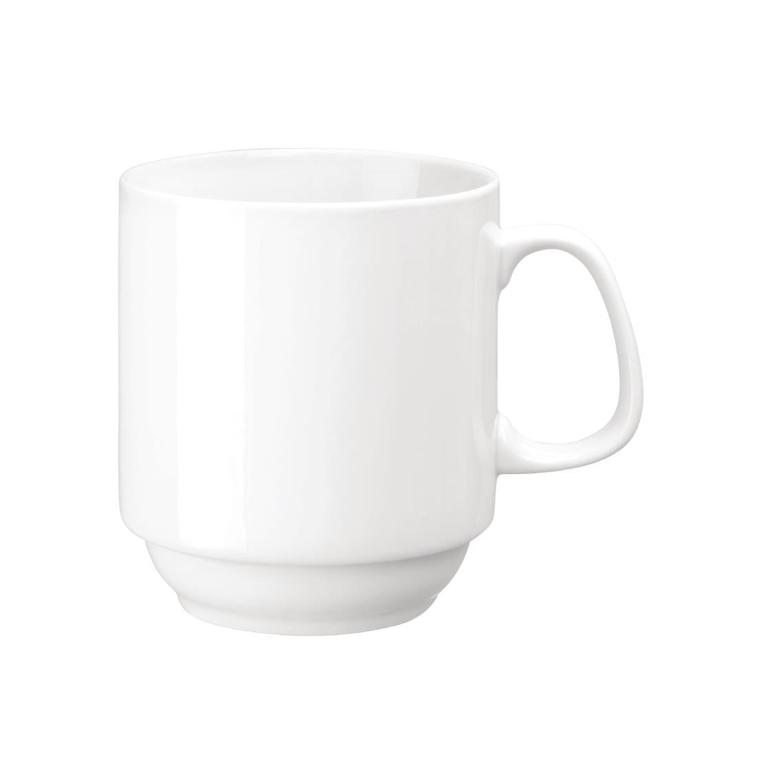Olympia Whiteware Stacking Mugs 285ml (12 Pack) - CB461