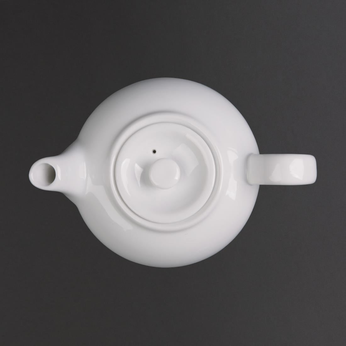 Olympia Whiteware Teapots 426ml (4 Pack) - CB473