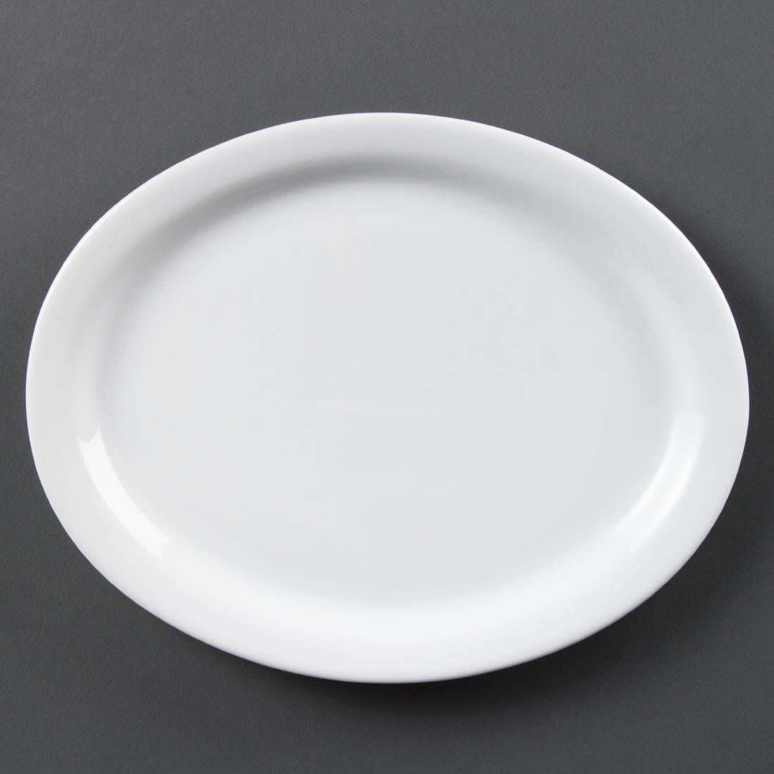 Olympia Whiteware Oval Platters 250mm (6 Pack) - CB477