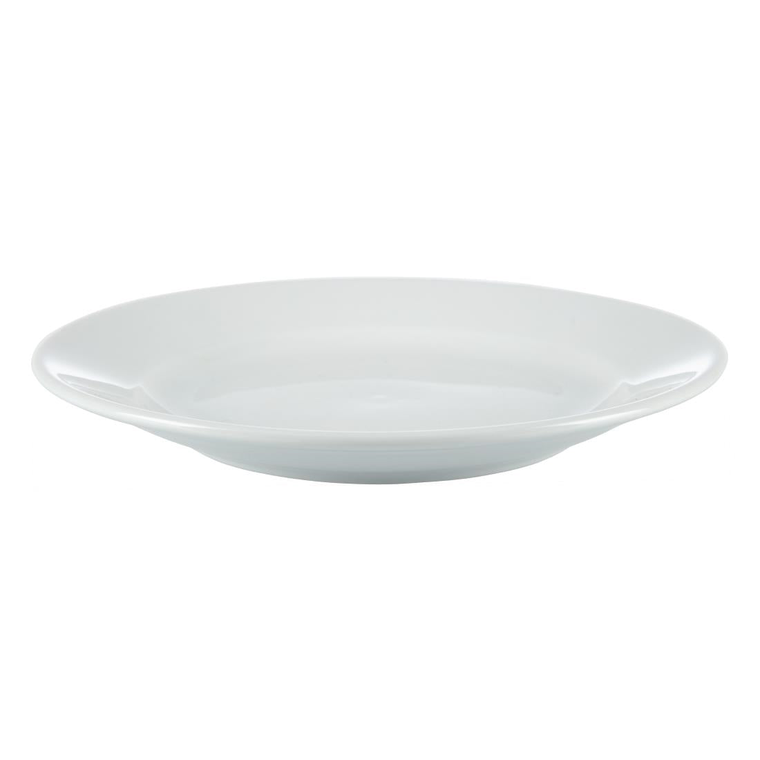 Olympia Whiteware Wide Rimmed Plates 165mm (12 Pack) - CB478