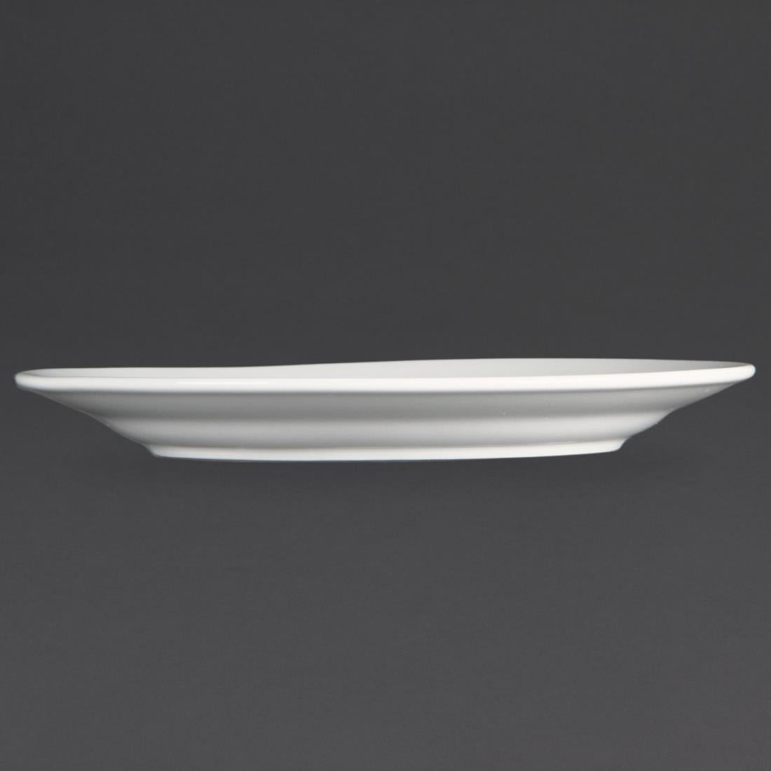 Olympia Whiteware Wide Rimmed Plates 202mm (12 Pack) - CB479