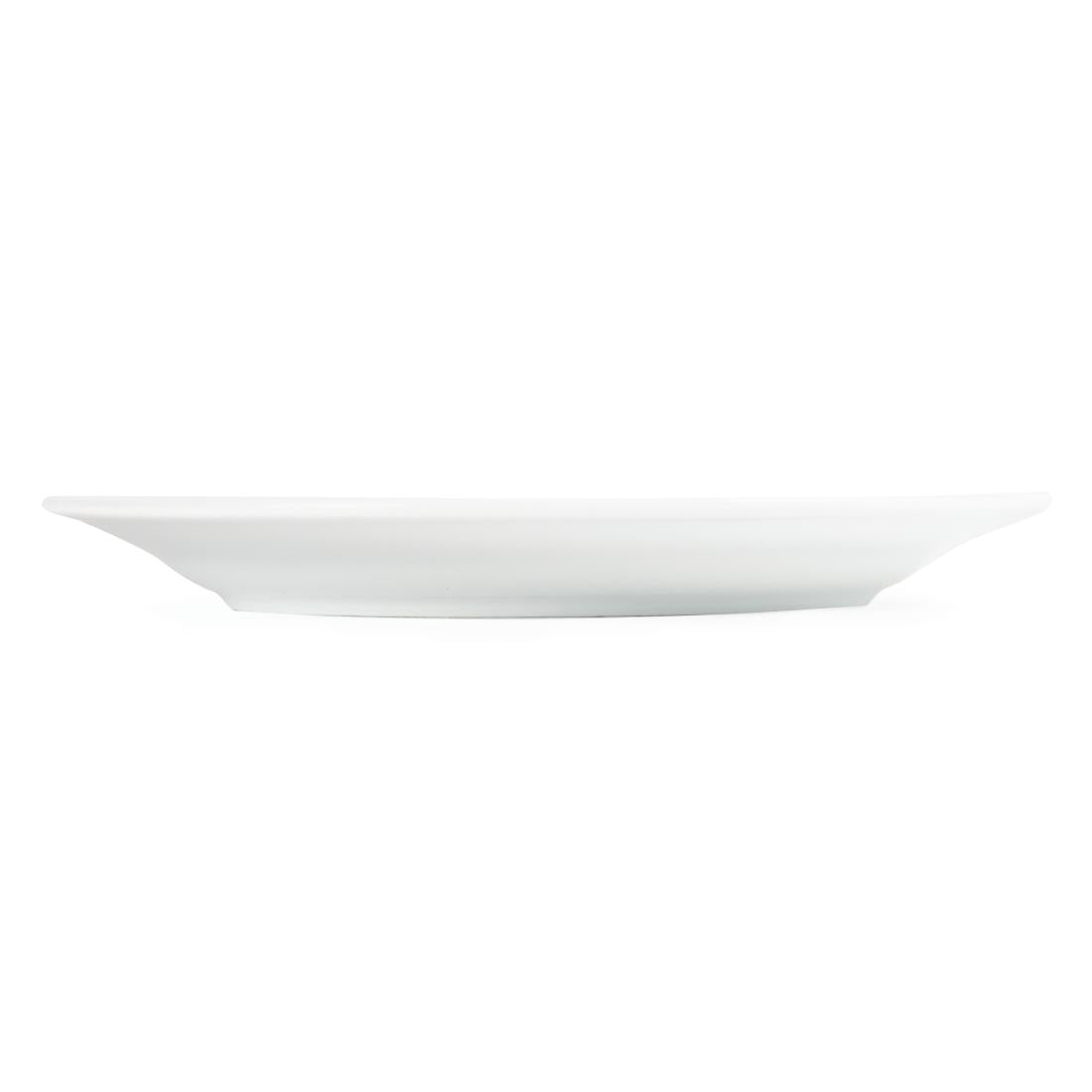 Olympia Whiteware Wide Rimmed Plates 202mm (12 Pack) - CB479