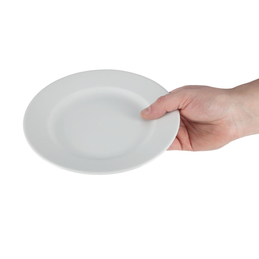 Olympia Whiteware Wide Rimmed Plates 202mm (12 Pack) - CB479