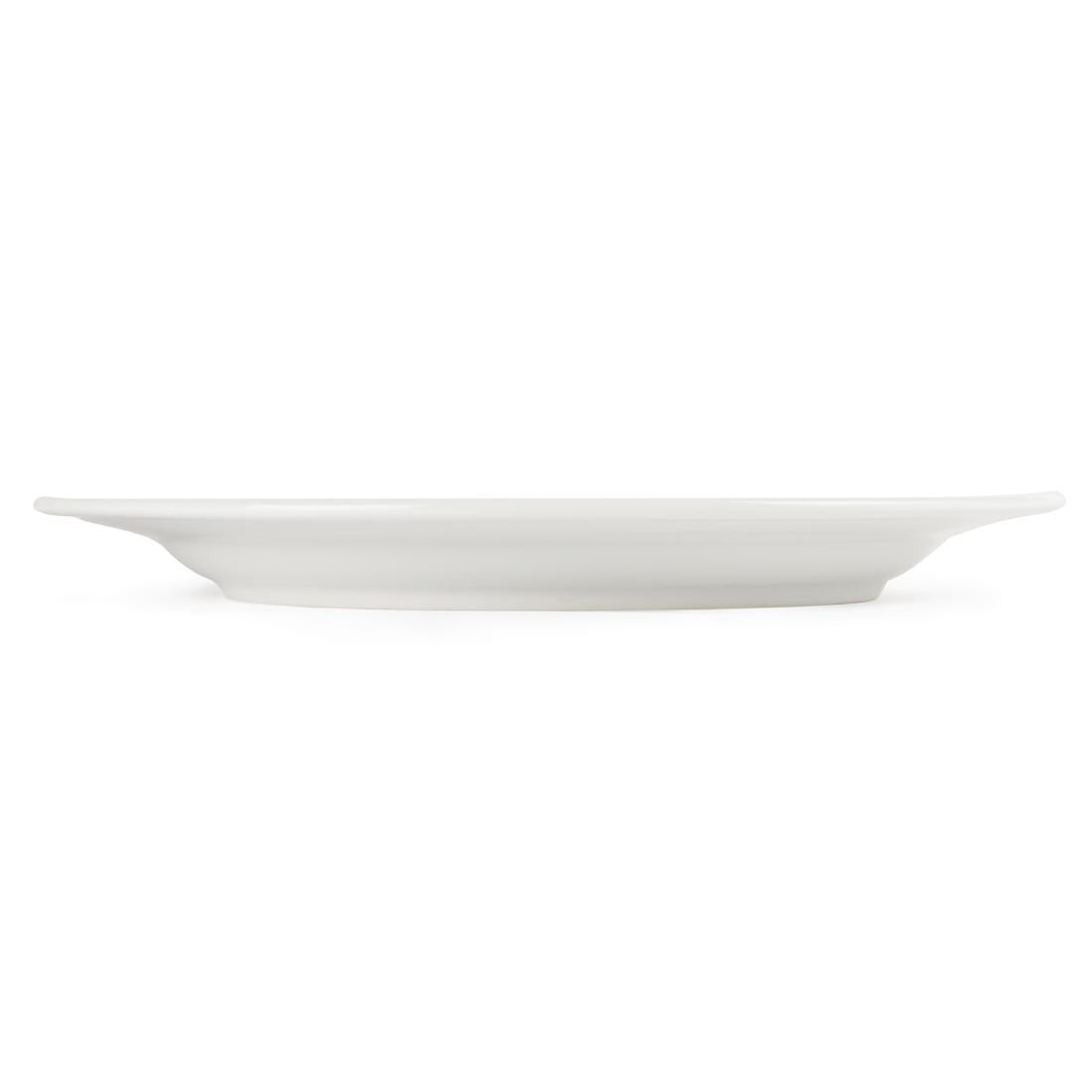 Olympia Whiteware Wide Rimmed Plates 280mm (6 Pack) - CB482