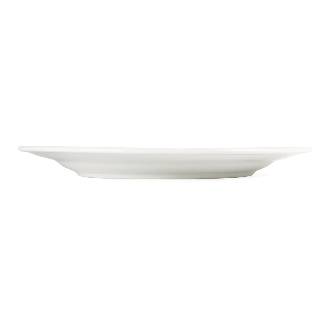 Olympia Whiteware Wide Rimmed Plates 310mm (6 Pack) - CB483