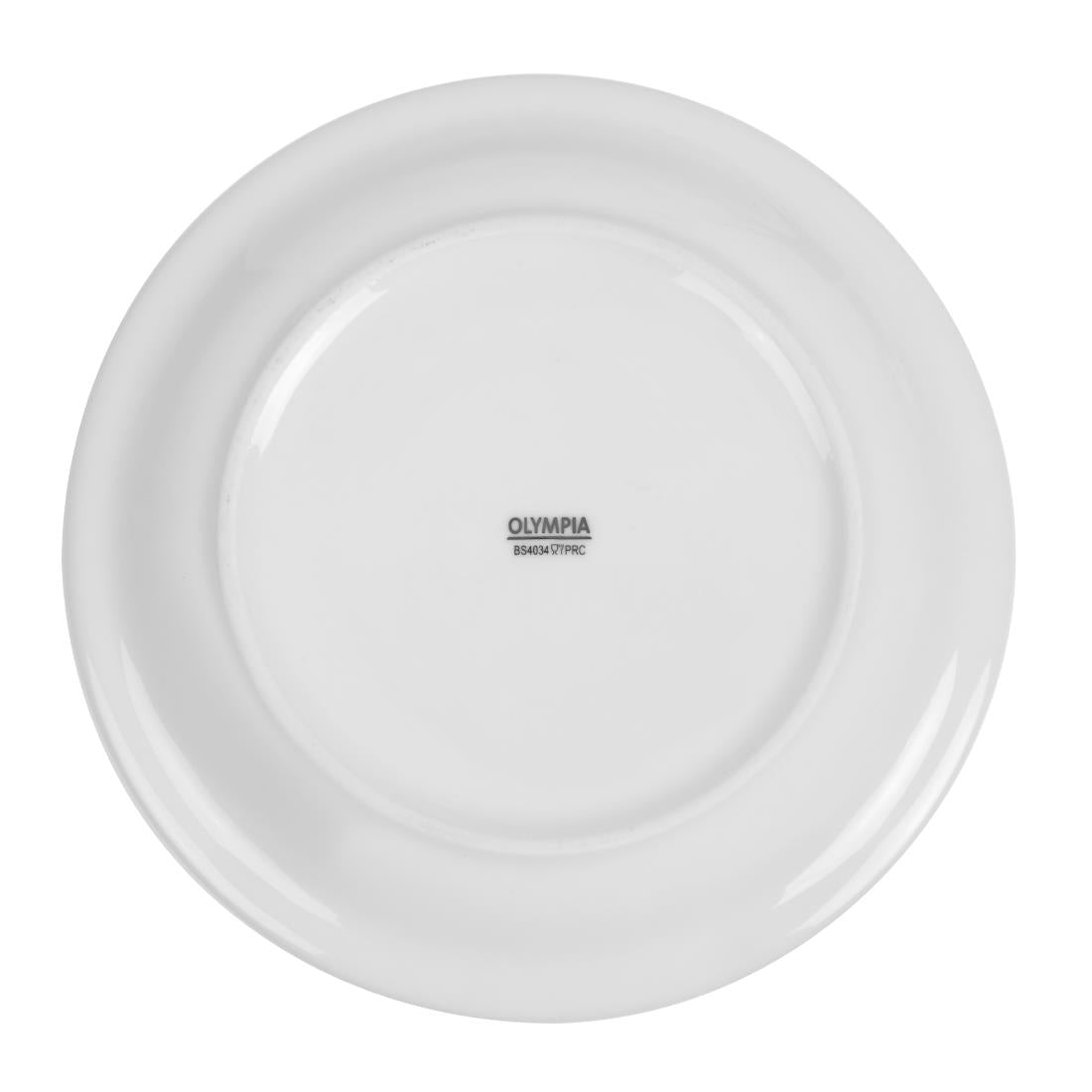 Olympia Whiteware Narrow Rimmed Plates 200mm (12 Pack) - CB488