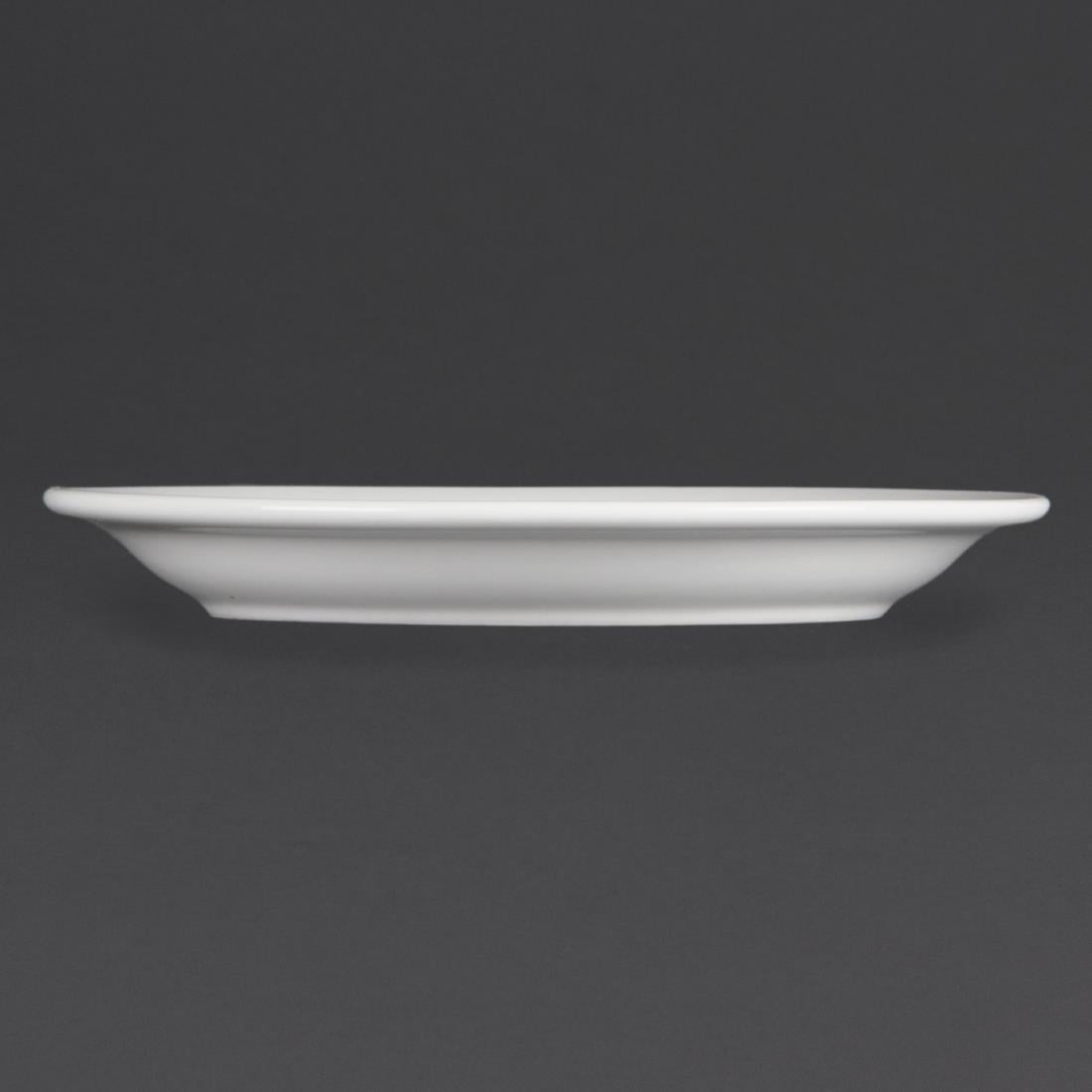 Olympia Whiteware Narrow Rimmed Plates 200mm (12 Pack) - CB488