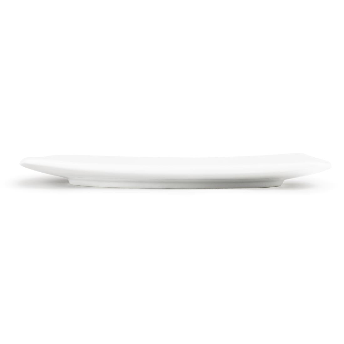 Olympia Whiteware Rounded Square Plates 270mm (6 Pack) - CB493