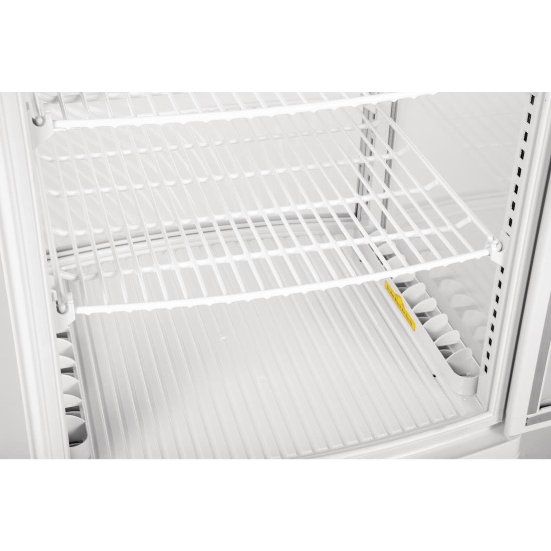 Polar C-Series Energy Efficient Curved Door Display Fridge White - 86Ltr - CX576-A