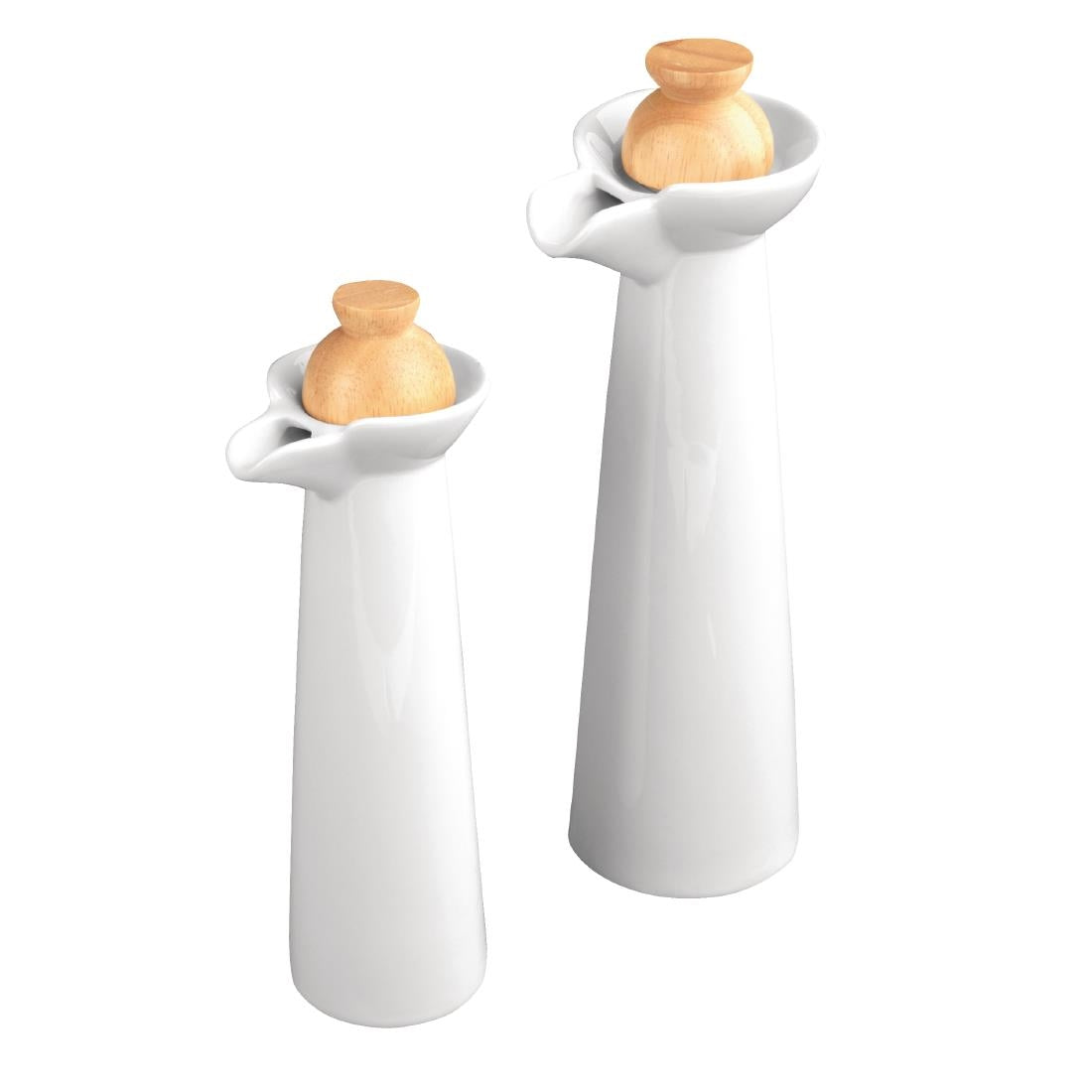 Olympia Whiteware Vinegar and Oil Bottle Set - CB705