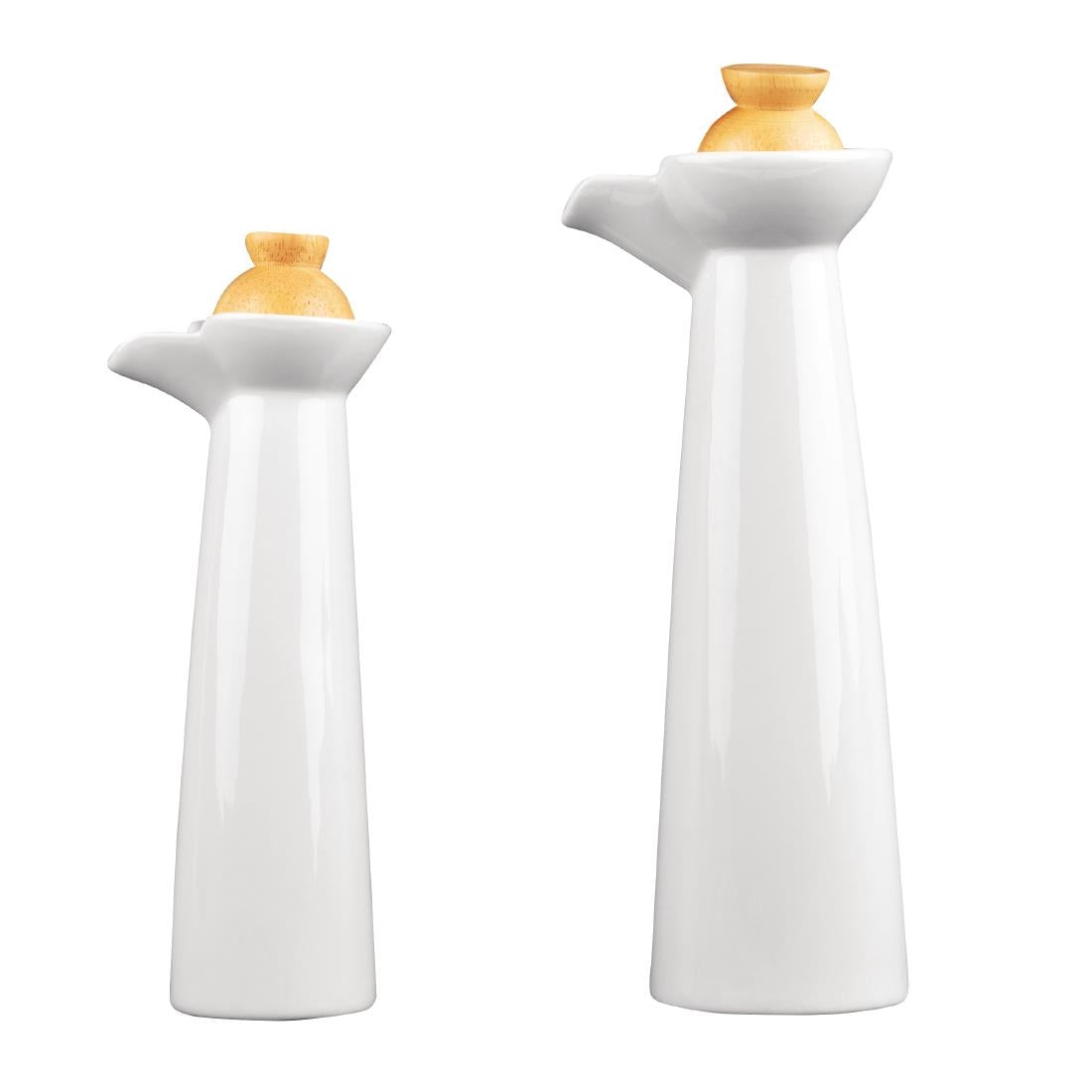 Olympia Whiteware Vinegar and Oil Bottle Set - CB705